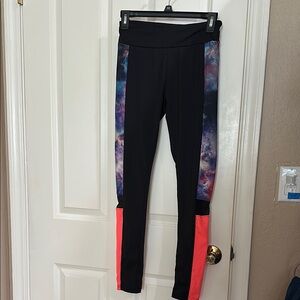 Black and Multicolor Leggings